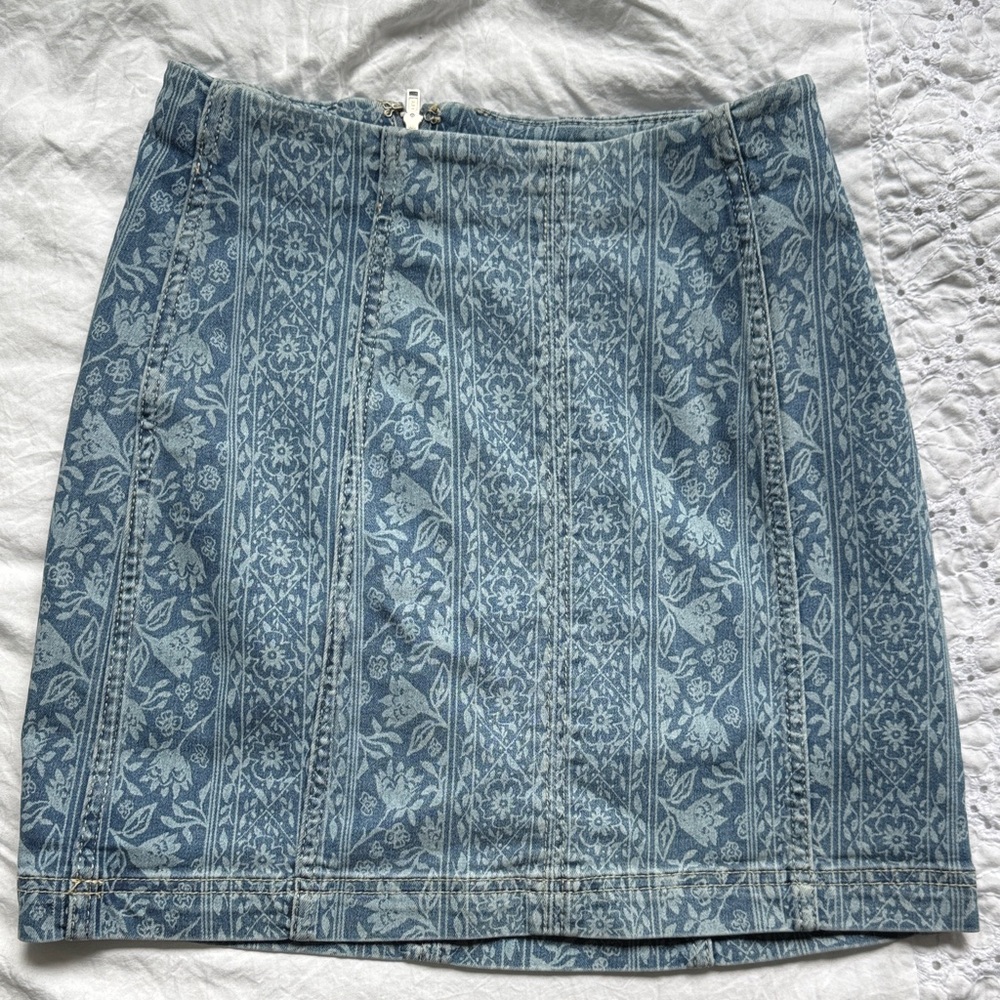 Free People Gray Mini Pencil Skirt Casual